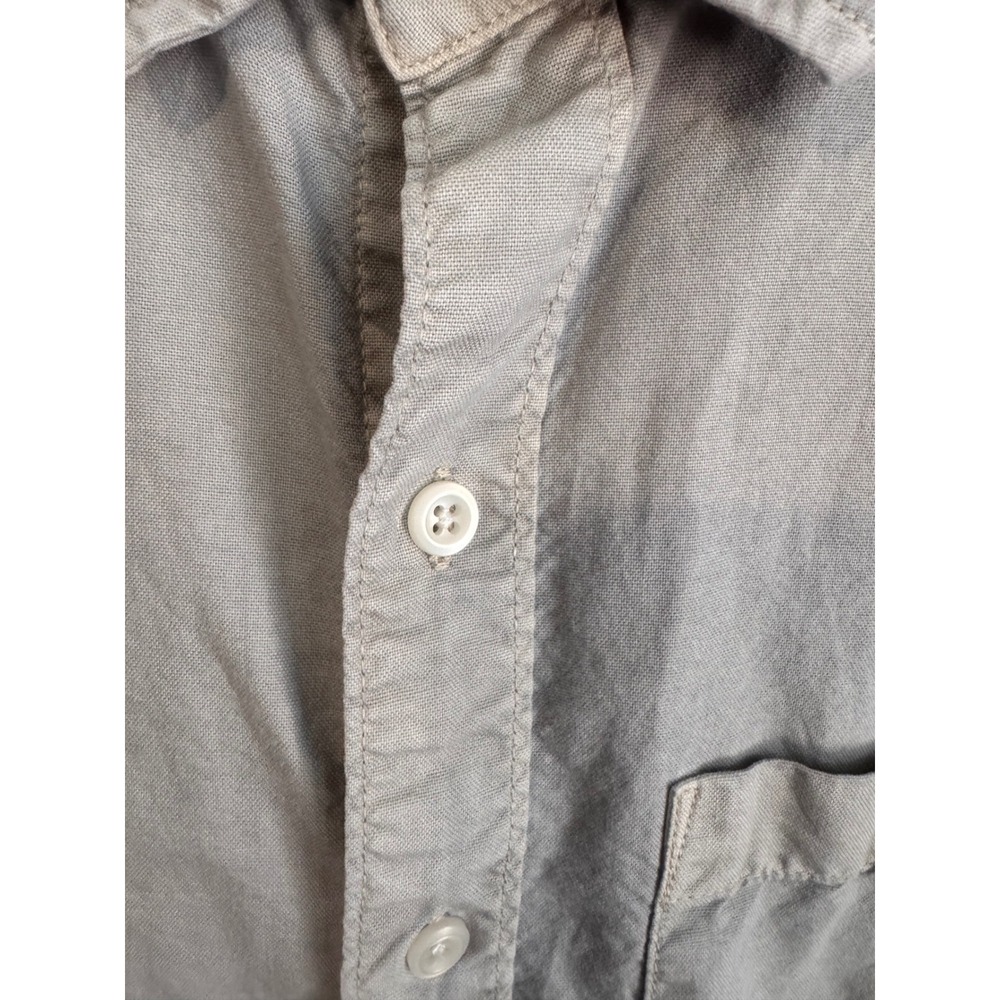 American Eagle‎ Men's XS Gray Short Sleeve Button Front Shirt 100% Cotton - Picture 4 of 8